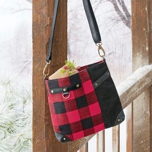Coldwater Creek Buffalo Plaid Cross Body